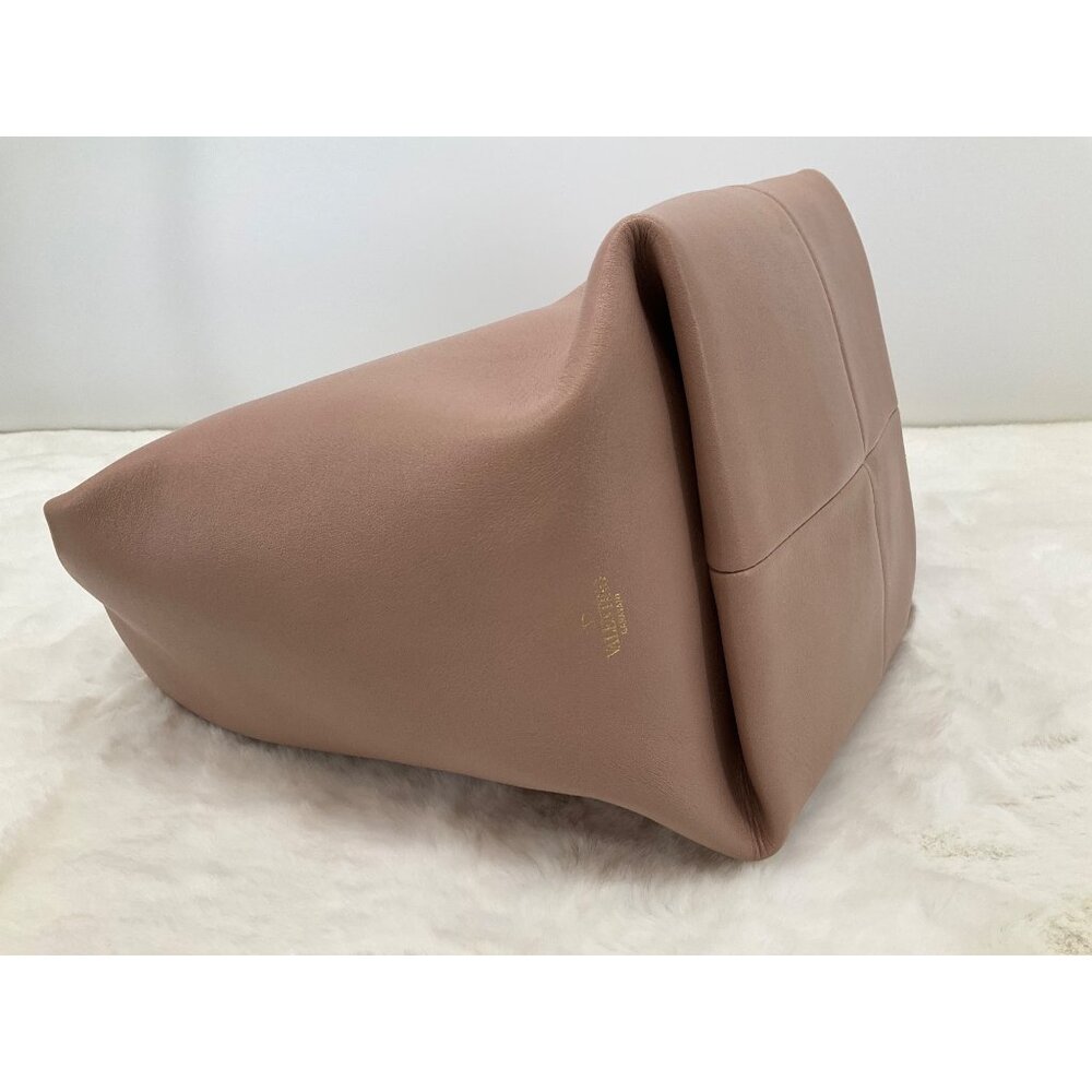 Valentino Garavani Roman Stud Medium Lambskin Leather Hobo Bag - Picture 14 of 16